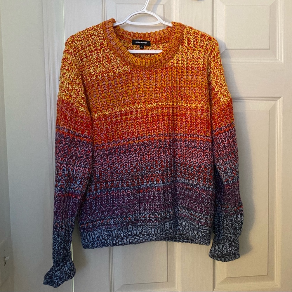 525 America StitchFix Rainbow Sweater NWOT size Large